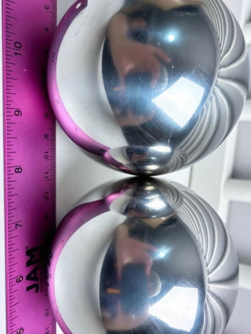 Gazing Ball Garden Mirror Outdoor - Outside Decorative Globe, Silver, 2Pcs